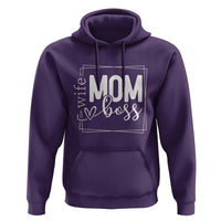 Funny Wife Mom Boss Hoodie Motherhood Mother's Day
