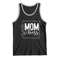 Funny Wife Mom Boss Tank Top Motherhood Mother's Day