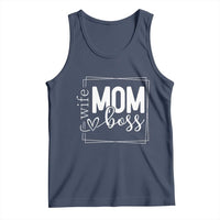 Funny Wife Mom Boss Tank Top Motherhood Mother's Day