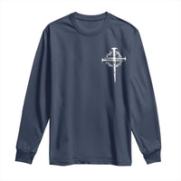 Christian Religious Jesus Shirt with Cross Logo Graphic Long Sleeve Shirt