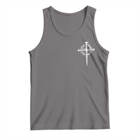 Christian Religious Jesus Shirt with Cross Logo Graphic Tank Top