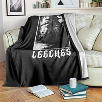 But Did You Try Leeches Plague Doctor Throw Blanket Funny Middle Age Medicines Gothic