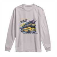 School Field Trip Anyone Long Sleeve Shirt School Bus Teacher - Wonder Print Shop
