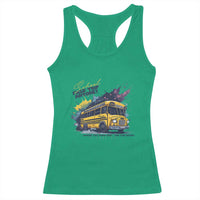 School Field Trip Anyone Racerback Tank Top School Bus Teacher - Wonder Print Shop