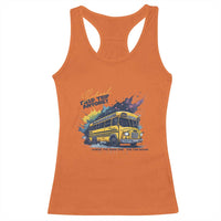 School Field Trip Anyone Racerback Tank Top School Bus Teacher - Wonder Print Shop