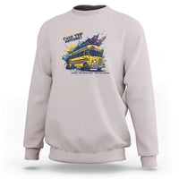 School Field Trip Anyone Sweatshirt School Bus Teacher - Wonder Print Shop