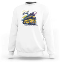 School Field Trip Anyone Sweatshirt School Bus Teacher - Wonder Print Shop