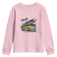 School Field Trip Anyone Youth Sweatshirt School Bus Teacher - Wonder Print Shop