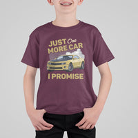 Car Lover T Shirt For Kid Just One More Car I Promise Racing - Wonder Print Shop