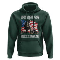 Memorial Day Is For Them Veteran's Day Is For Me Hoodie Decoration Day American Flag - Wonder Print Shop