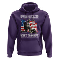 Memorial Day Is For Them Veteran's Day Is For Me Hoodie Decoration Day American Flag - Wonder Print Shop
