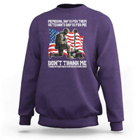 Memorial Day Is For Them Veteran's Day Is For Me Sweatshirt Decoration Day American Flag - Wonder Print Shop