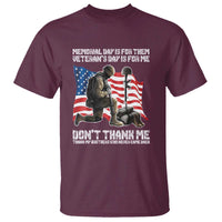 Memorial Day Is For Them Veteran's Day Is For Me T Shirt Decoration Day American Flag - Wonder Print Shop