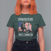 Memorial Day Is For Them Veteran's Day Is For Me T Shirt For Women Decoration Day American Flag - Wonder Print Shop