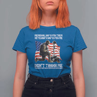 Memorial Day Is For Them Veteran's Day Is For Me T Shirt For Women Decoration Day American Flag - Wonder Print Shop