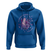 Alzheimer Supporter Hoodie Alzheimer Awareness Hope For A Cure Flower - Wonder Print Shop