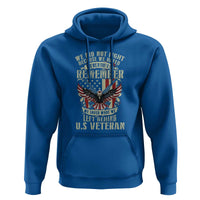 Memorial Day Hoodie Honor And Remeber Eagle - Wonder Print Shop