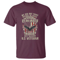 Memorial Day T Shirt Honor And Remeber Eagle - Wonder Print Shop