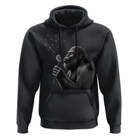 Bigfoot Blowing Dandelion Hoodie Funny Sasquatch Making A Wish
