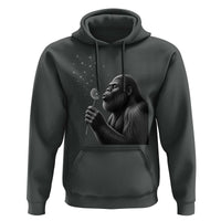 Bigfoot Blowing Dandelion Hoodie Funny Sasquatch Making A Wish