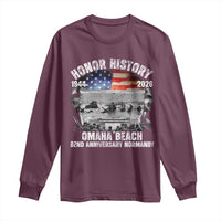 Omaha Beach D Day Long Sleeve Shirt 82nd Anniversary Honor History Normandy WWII