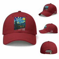Let It Gogh Funny Vincent Van Gogh Baseball Cap Starry Night Design Art Lover