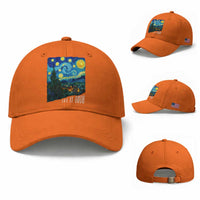 Let It Gogh Funny Vincent Van Gogh Baseball Cap Starry Night Design Art Lover