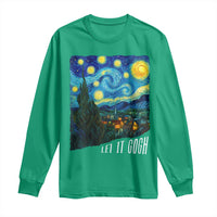 Let It Gogh Funny Vincent Van Gogh Long Sleeve Shirt Starry Night Design Art Lover