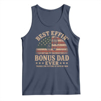 Best Effin Bonus Dad Ever Tank Top Step Dad American Flag Father's Day Gifts