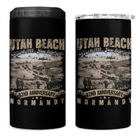 Utah Beach D Day 4 in 1 Can Cooler Tumbler 82nd Anniversary Honor History Normandy WWII