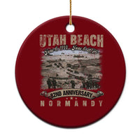 Utah Beach D Day Ceramic Ornament 82nd Anniversary Honor History Normandy WWII