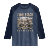 Utah Beach D Day Raglan Shirt 82nd Anniversary Honor History Normandy WWII