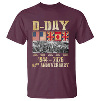 D Day 82nd Anniversary Honor History Normandy WWII T Shirt