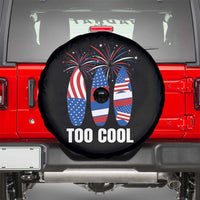 Surfing Lover Spare Tire Cover Surfboard 4th Of July Patriotic USA Flag Fireworks