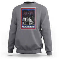 The 4th Of July Sweatshirt Vintage Tarot Card Dark Magic USA Fireworks - Wonder Print Shop
