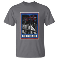 The 4th Of July T Shirt Vintage Tarot Card Dark Magic USA Fireworks - Wonder Print Shop