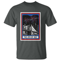 The 4th Of July T Shirt Vintage Tarot Card Dark Magic USA Fireworks - Wonder Print Shop