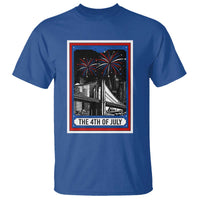 The 4th Of July T Shirt Vintage Tarot Card Dark Magic USA Fireworks - Wonder Print Shop