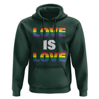 LGBTQ Hoodie Love Is Love Rainbow Gay Pride Queer - Wonder Print Shop
