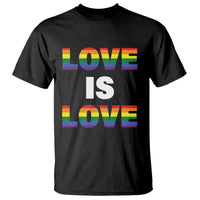 LGBTQ T Shirt Love Is Love Rainbow Gay Pride Queer - Wonder Print Shop