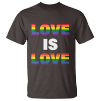 LGBTQ T Shirt Love Is Love Rainbow Gay Pride Queer - Wonder Print Shop