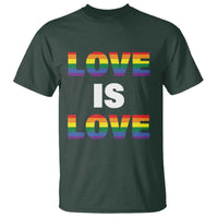 LGBTQ T Shirt Love Is Love Rainbow Gay Pride Queer - Wonder Print Shop