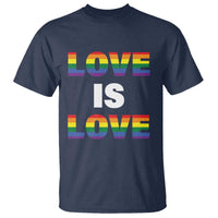LGBTQ T Shirt Love Is Love Rainbow Gay Pride Queer - Wonder Print Shop