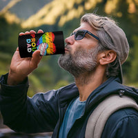 Funny Proud Dad LGBTQ 4 in 1 Can Cooler Tumbler LGBT Transgender Flag Heart Fathers Day