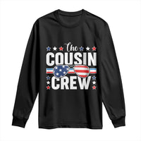 Funny The Cousin Crew 4th Of July Long Sleeve Shirt Patriotic American Family Matching - Wonder Print Shop