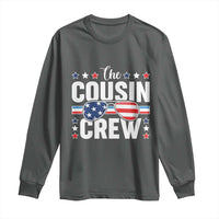 Funny The Cousin Crew 4th Of July Long Sleeve Shirt Patriotic American Family Matching - Wonder Print Shop