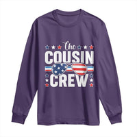Funny The Cousin Crew 4th Of July Long Sleeve Shirt Patriotic American Family Matching - Wonder Print Shop