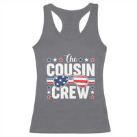 Funny The Cousin Crew 4th Of July Racerback Tank Top Patriotic American Family Matching - Wonder Print Shop
