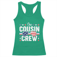 Funny The Cousin Crew 4th Of July Racerback Tank Top Patriotic American Family Matching - Wonder Print Shop