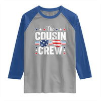 Funny The Cousin Crew 4th Of July Raglan Shirt Patriotic American Family Matching - Wonder Print Shop
